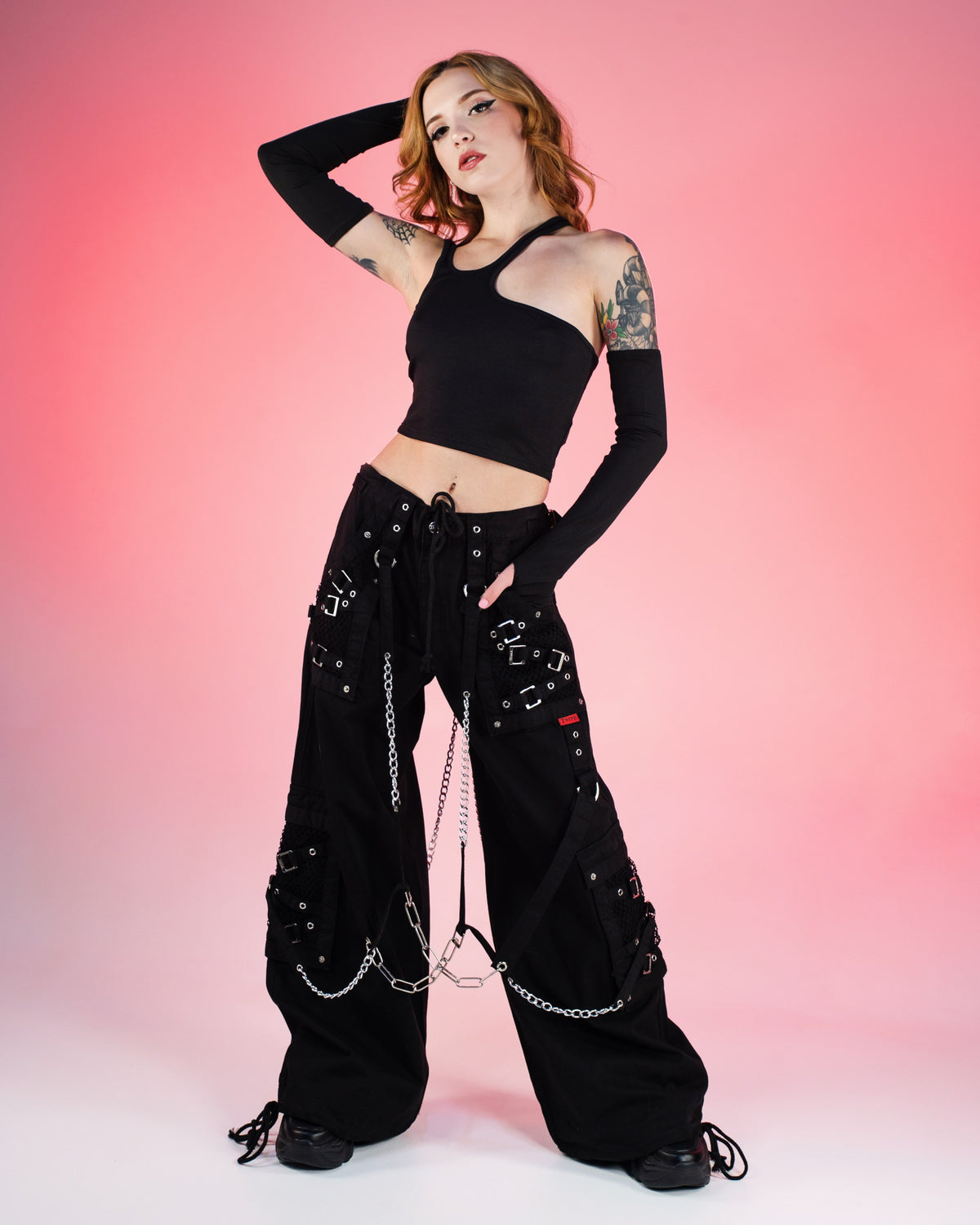 Tripp NYC Ultra Dark Street Pants S | Rave Wonderland | Outfits Rave | Festival Outfits | Rave Clothes