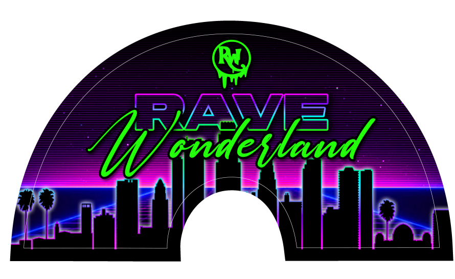 Neon City Rave Wonderland Limited Edition Oversized Fan