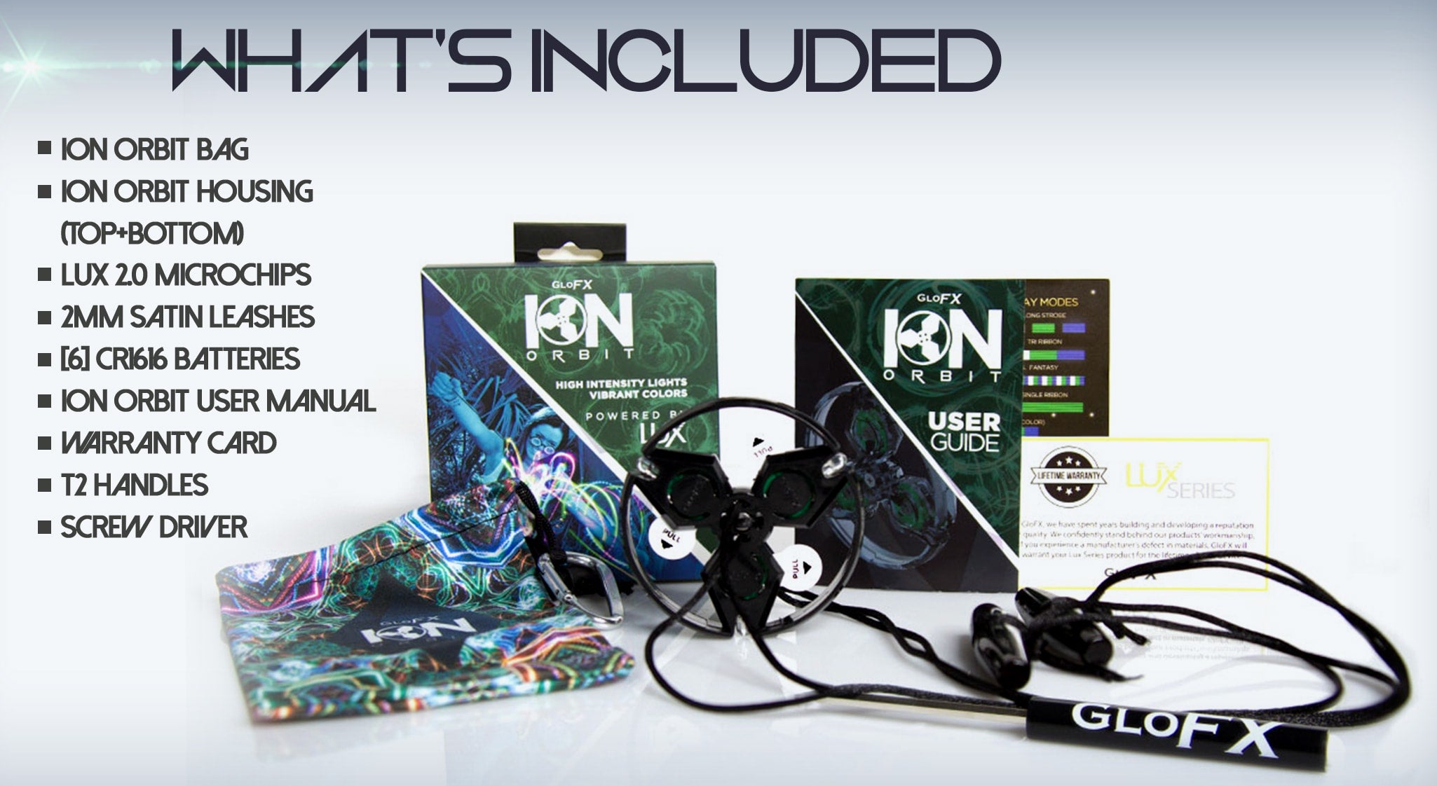 GloFX 3-LED Ion Orbit - Rave Wonderland