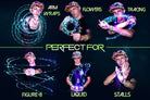 GloFX 3-LED Ion Orbit - Rave Wonderland