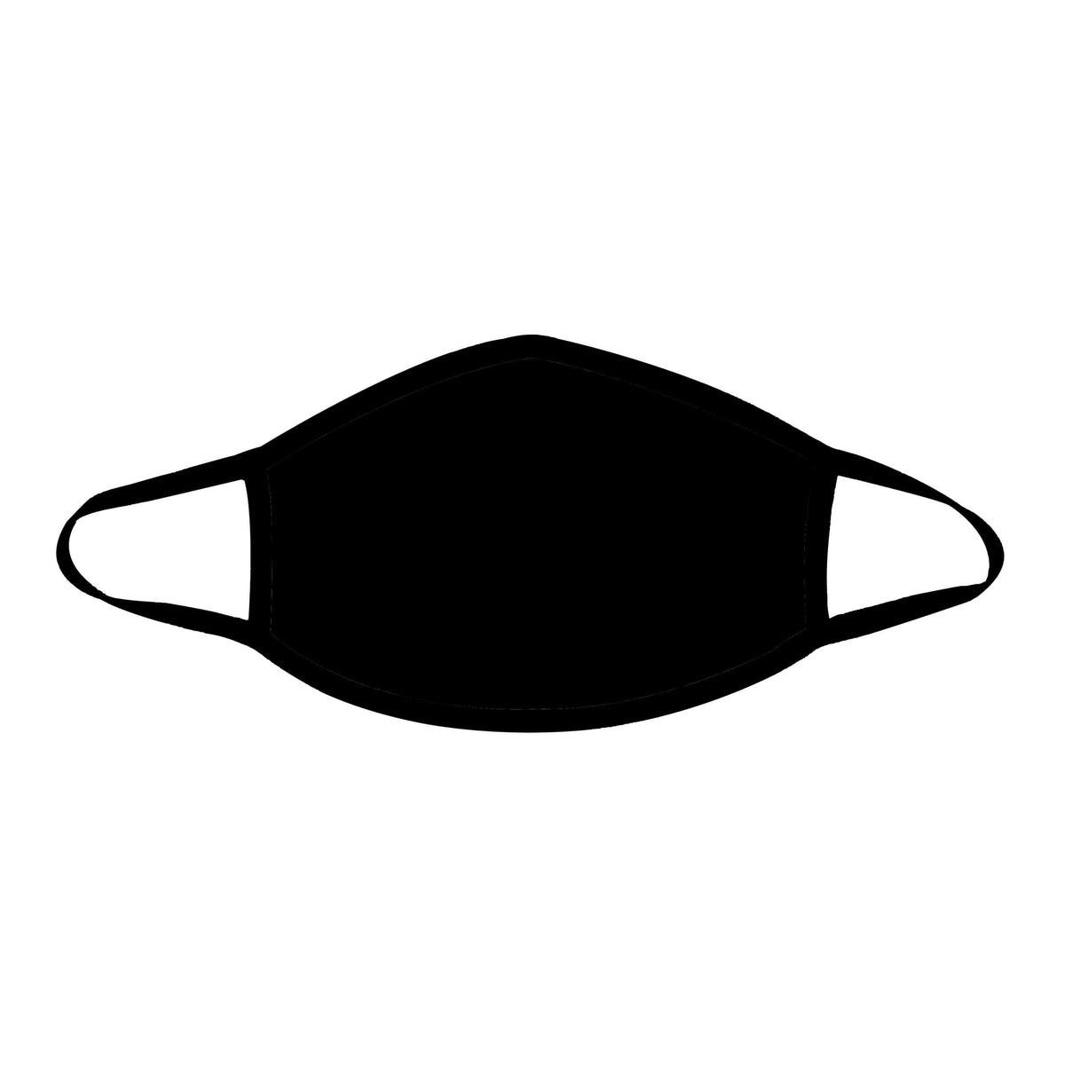 Plain Black Cotton Cloth Face Mask (ADULT and KIDS sizes) - Rave Wonderland