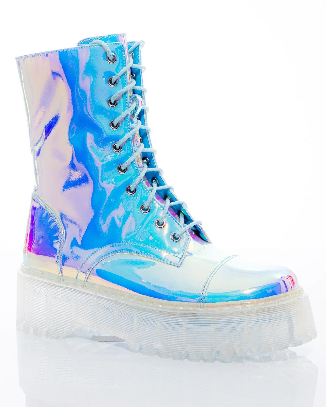 Hologram combat boots deals