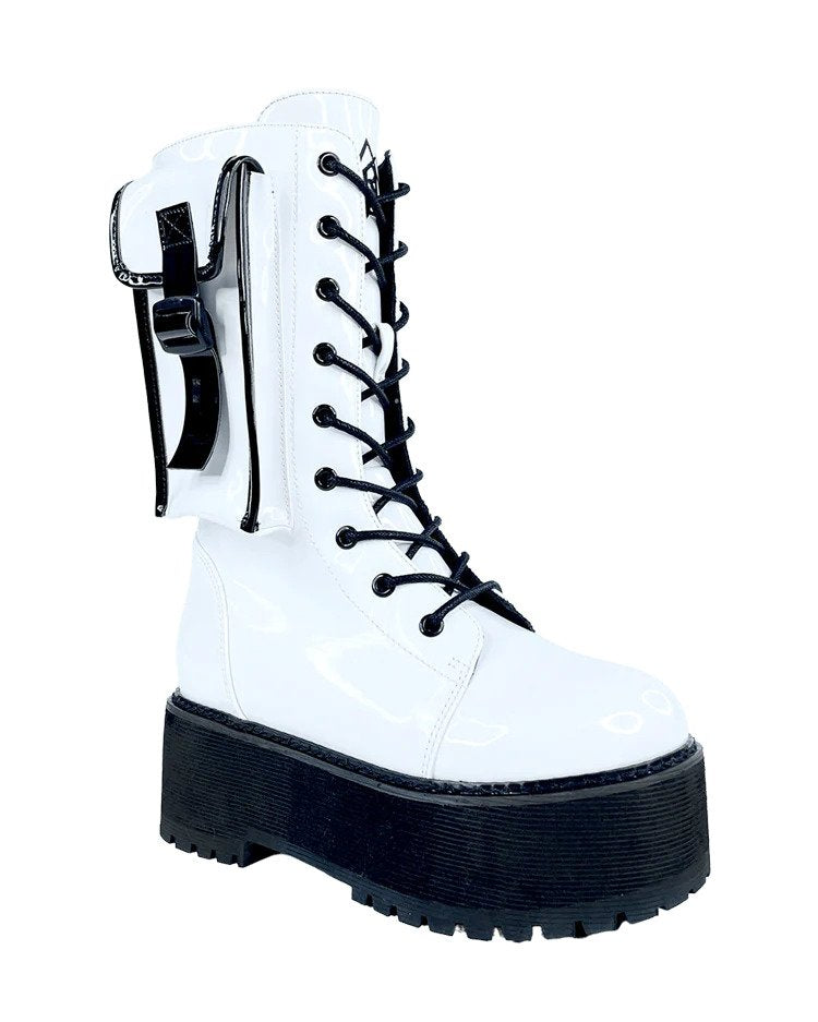 YRU Slayr Hi Desert White/Black Boots