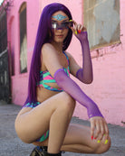 Fishnet Fingerless Gloves - Rave Wonderland