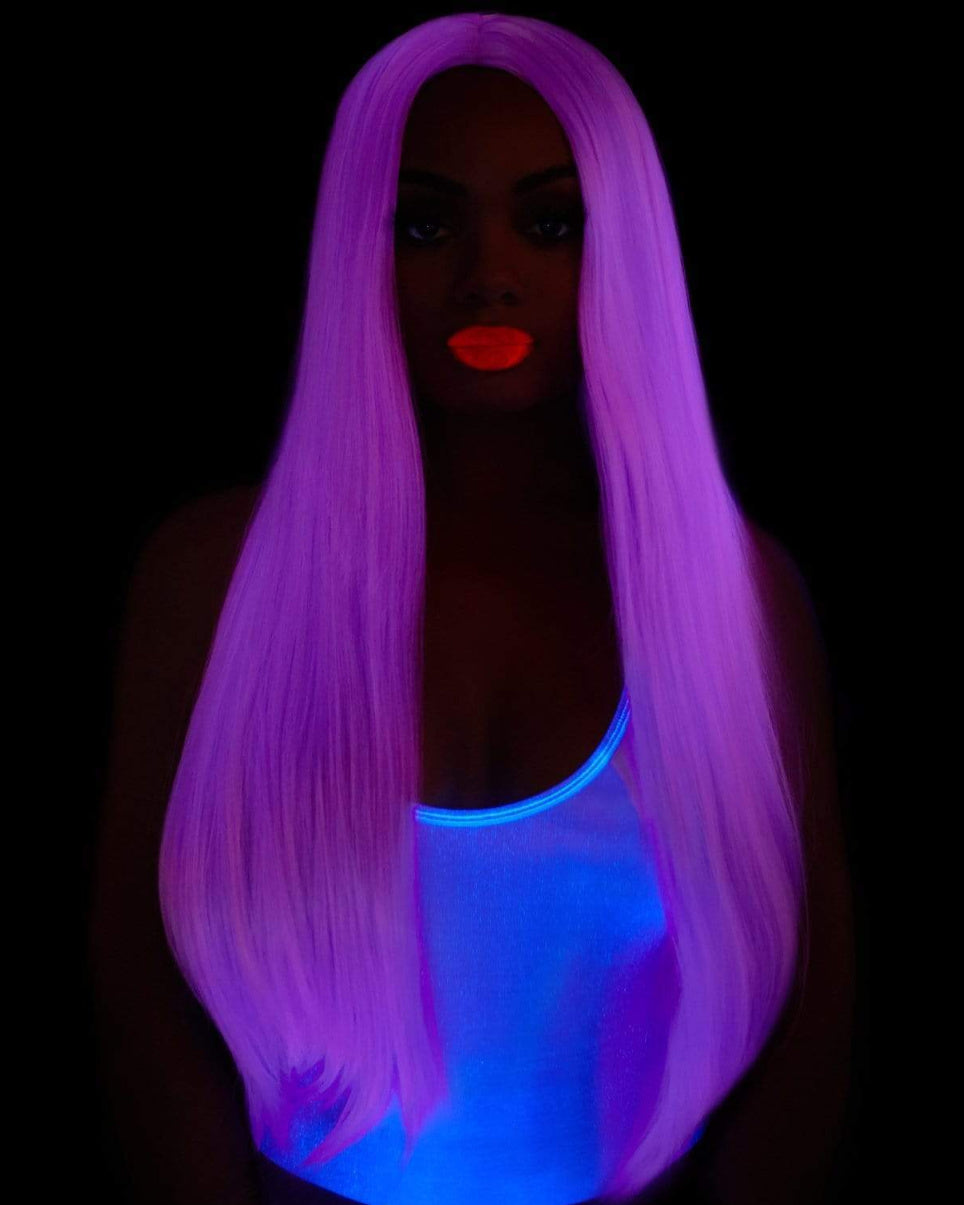 Neon Long Straight Wig - Rave Wonderland