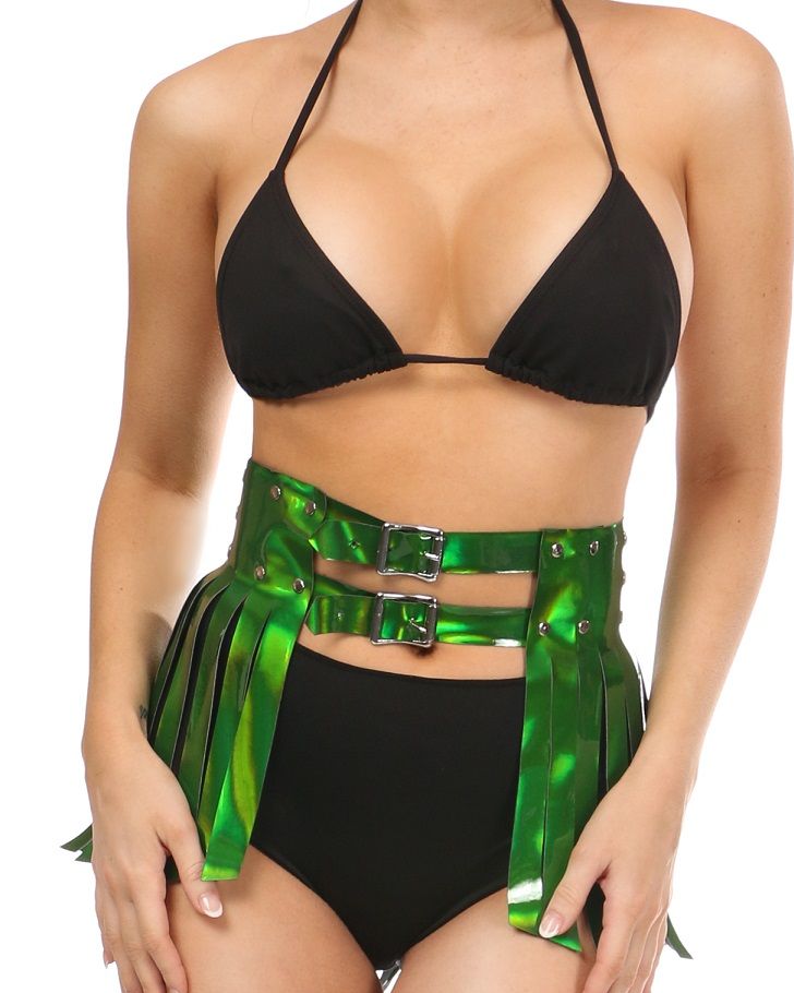 Green Envy Fairy Fringe Skirt