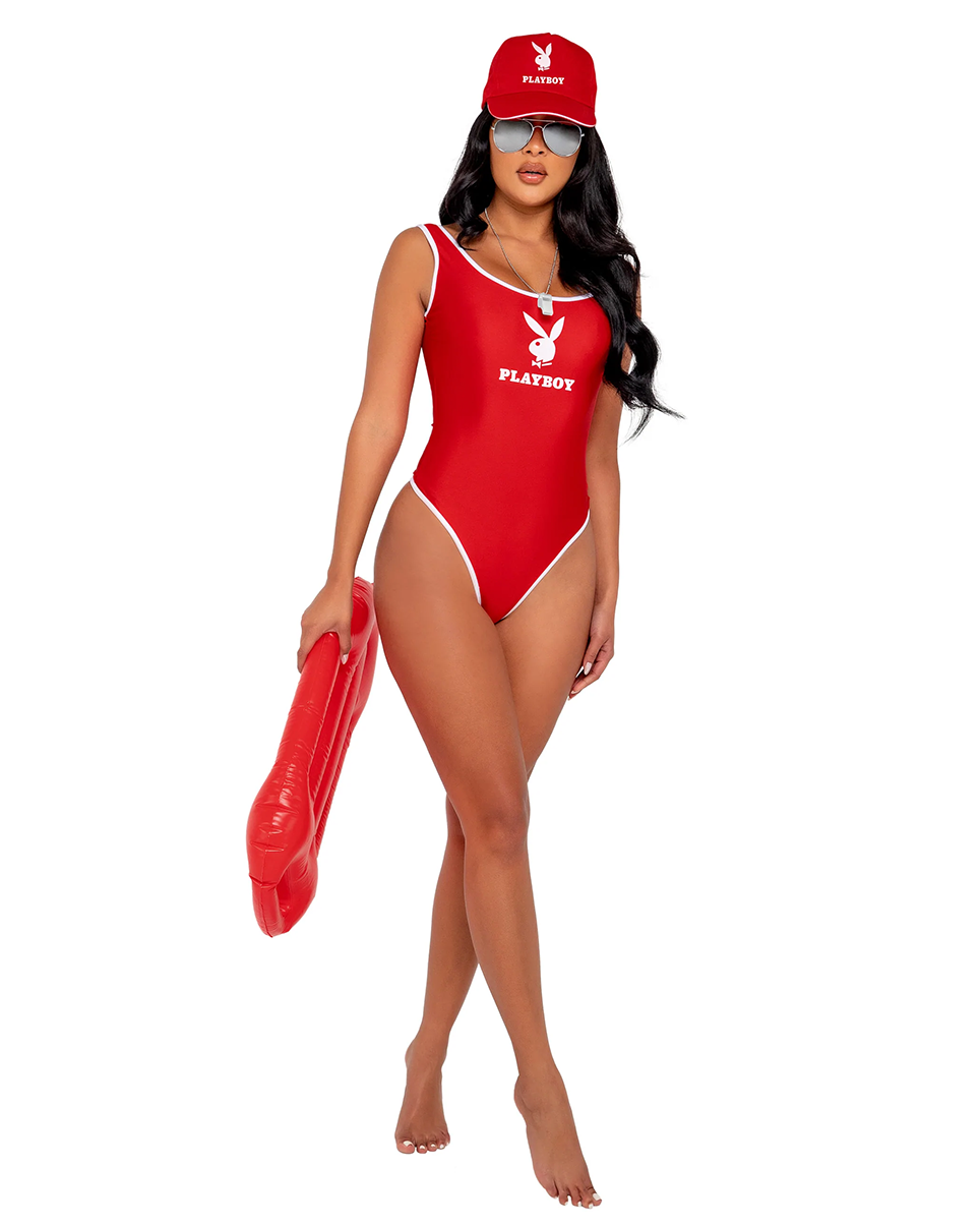 3pc Playboy Lifeguard Costume Rave Wonderland