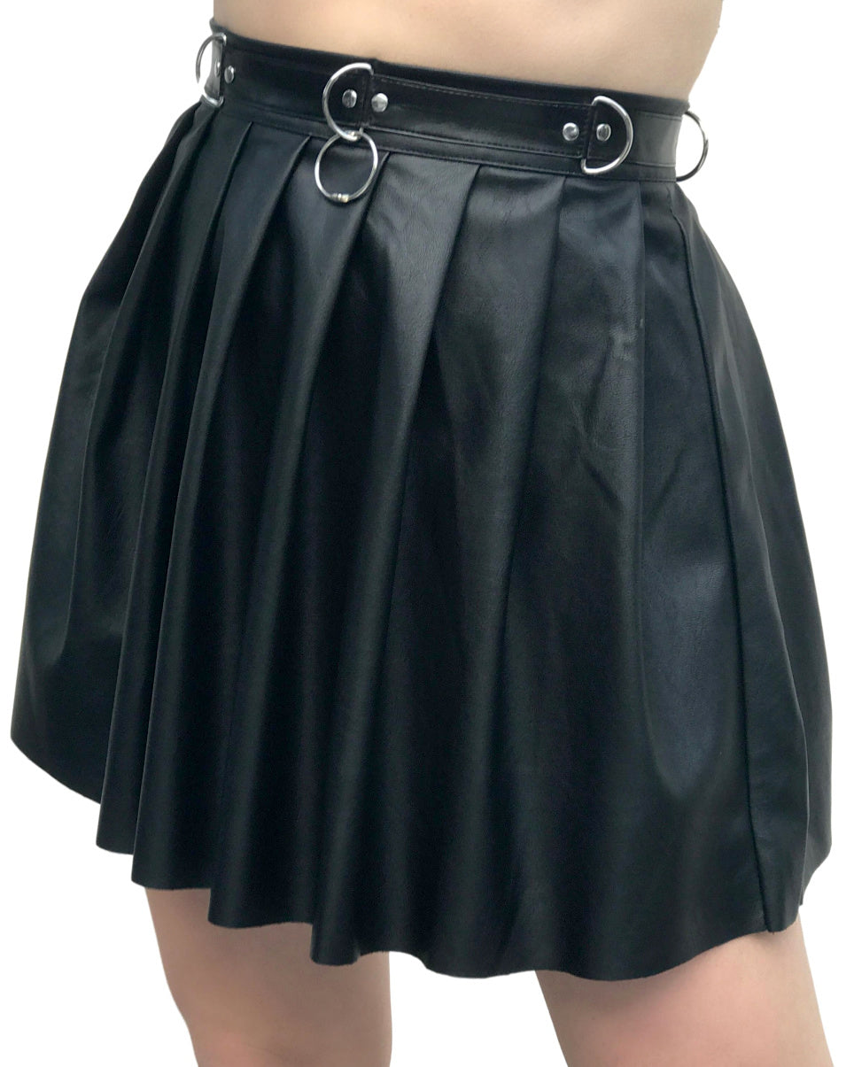 Goth BB Pleated Skirt - Rave Wonderland